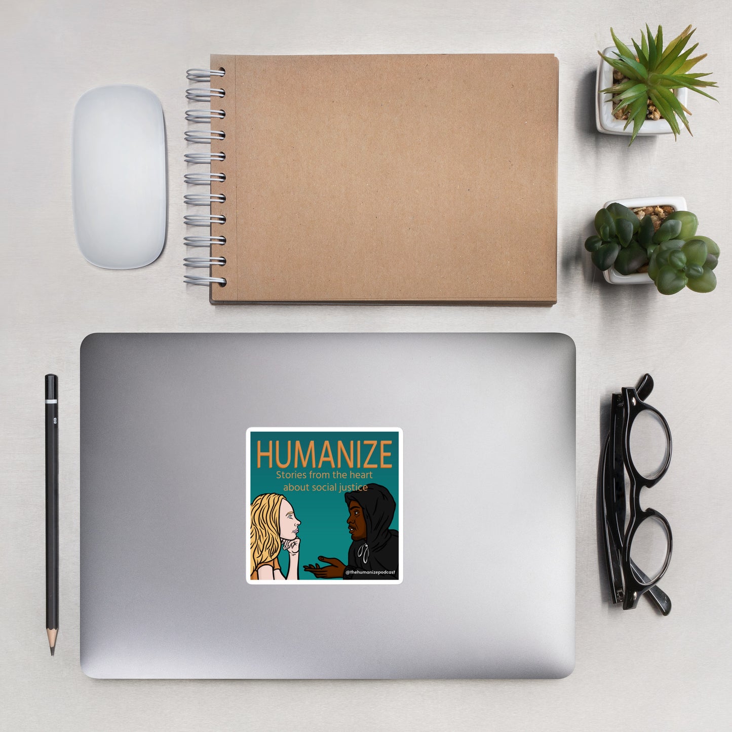 Humanize Cover Art Stickers
